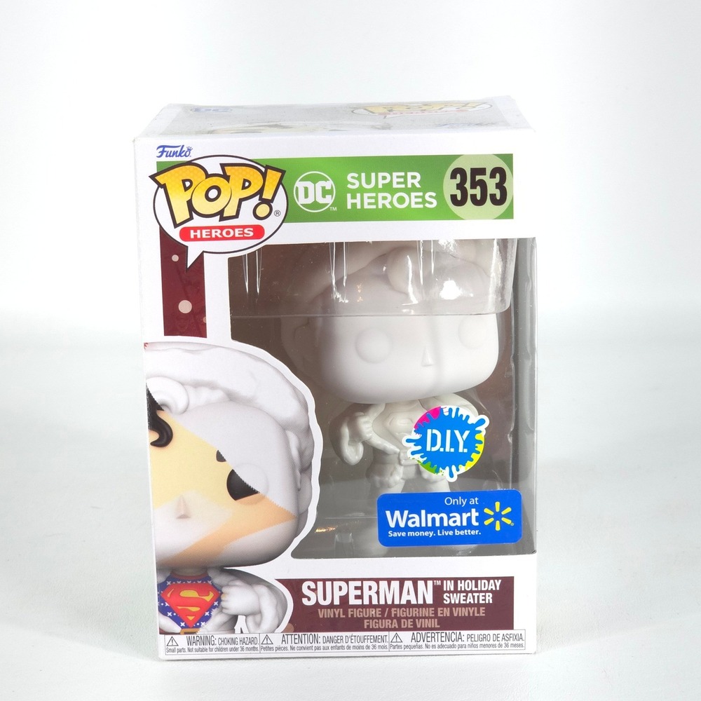 Funko Pop Superman 353 DIY Holiday Walmart Exclusive Custom Vinyl Bobblehead